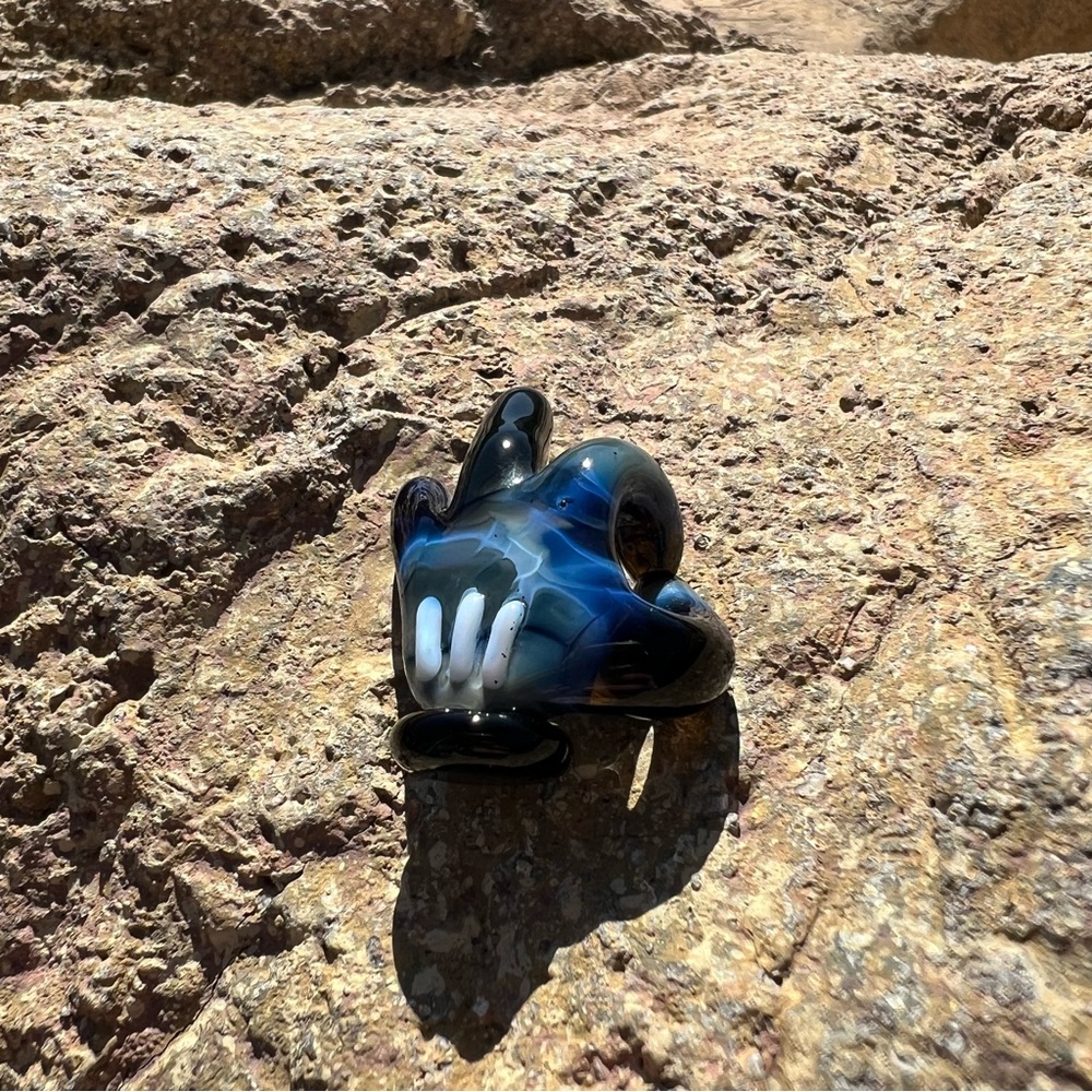 Mr. Dabbinport Mickey Hand Glass Pendant